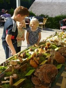 Auch diese Kinder interessierten sich schon für Pilze. 05. September 2010.