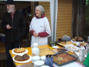 Ganz herzlichen dank gebührt dieser netten Dame für ihren selbsgebackenen Kuchen (ohne Pilze!), der ganz vorzüglich mundete