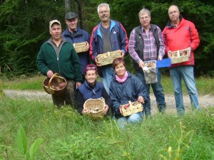 Nach knapp vier Stunden endete die Tour und so mancher war auch ganz schön geschaft. Dafür ist aber zumindest eine kleine Pilzmahlzeit sicher. 30. August 2011 im Revier Weiße Krug.