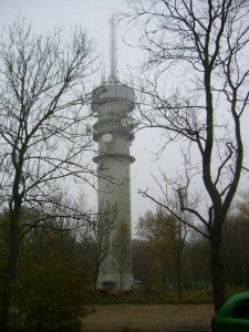 Am markanten Funkturm bei Schlemmin begann und endete unsere heutige Pilzwanderung.