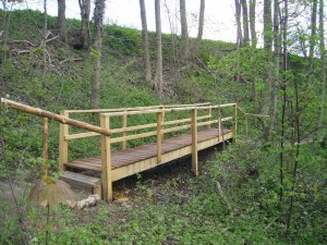 Viele Brücken und Stege wurden im Zuge des neu entstehenden Naturlehrpfades ganz frisch erneuert.