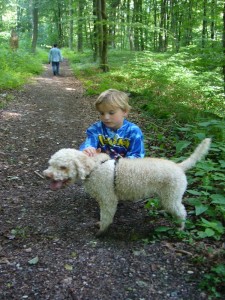 Dabei machte es Jonas sehr viel Spaß mit Trüffelhündin Alisar vom Büchsenstein den Wald auf der Suche nach diesen begehrten Köstlichkeiten unsicher zu machen.